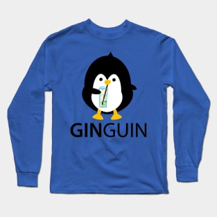 Penguin with gin Long Sleeve T-Shirt